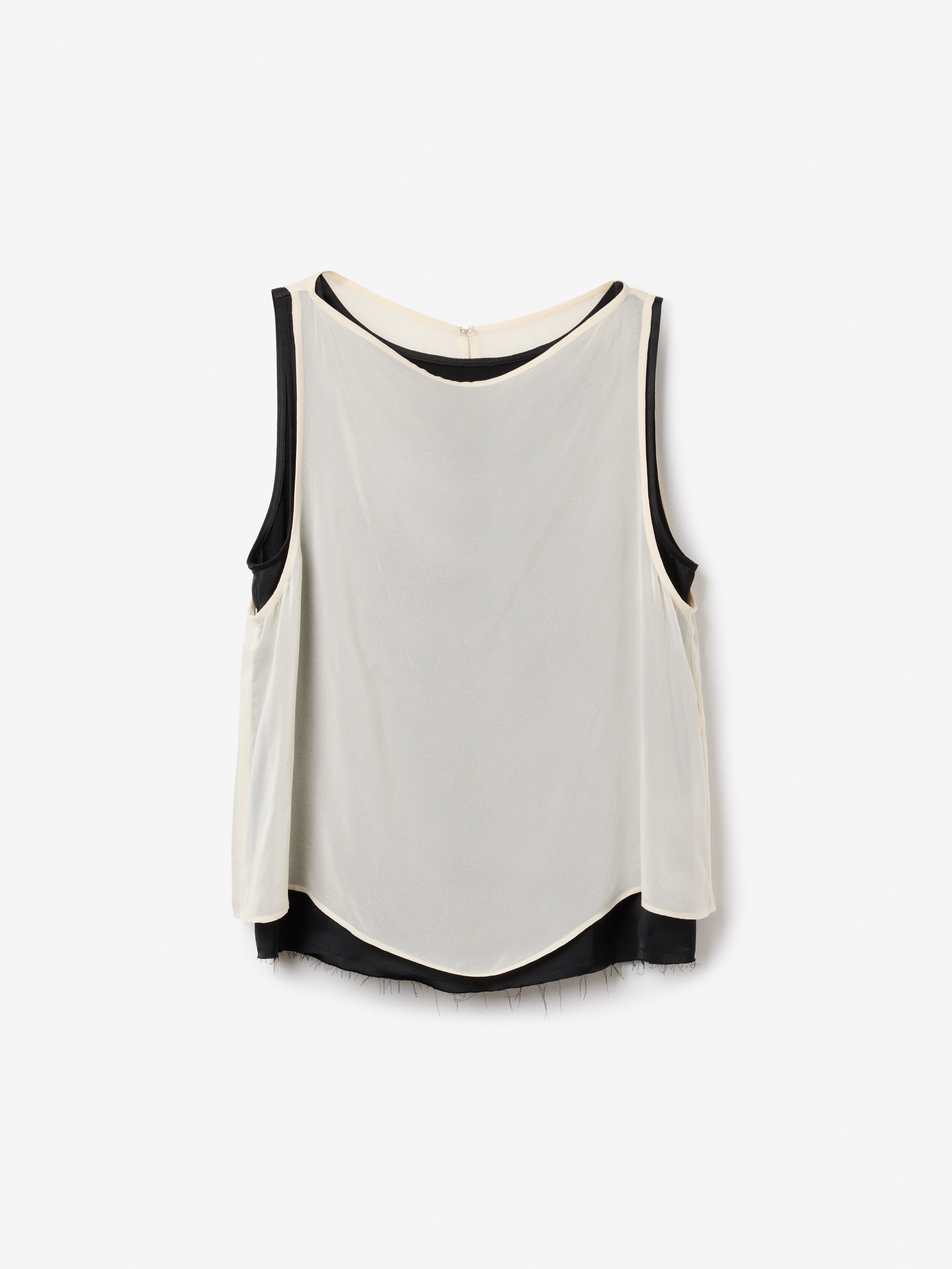 House Of Dagmar Contrast Chiffon Top In Multi
