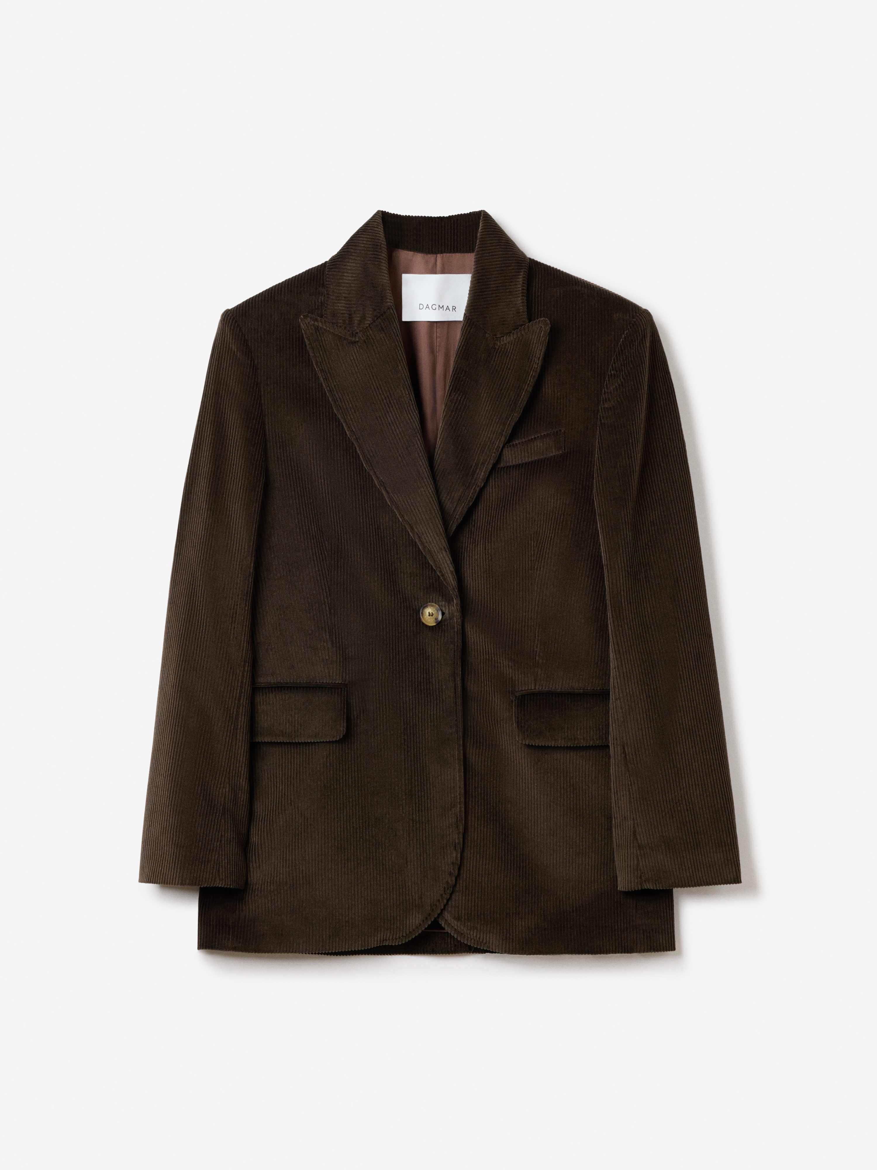 House Of Dagmar Corduroy Blazer In Brown