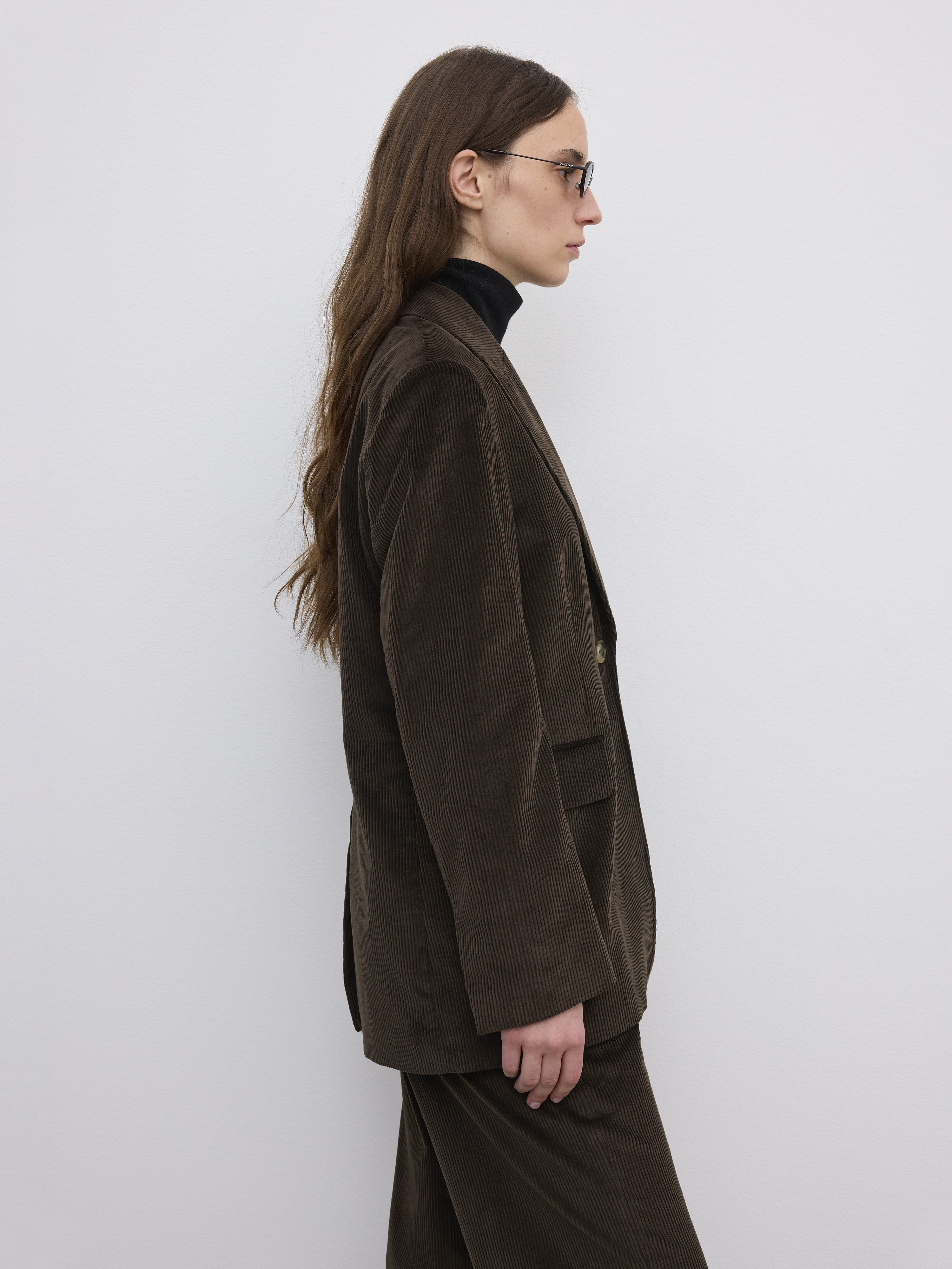 House Of Dagmar Corduroy Blazer In Brown