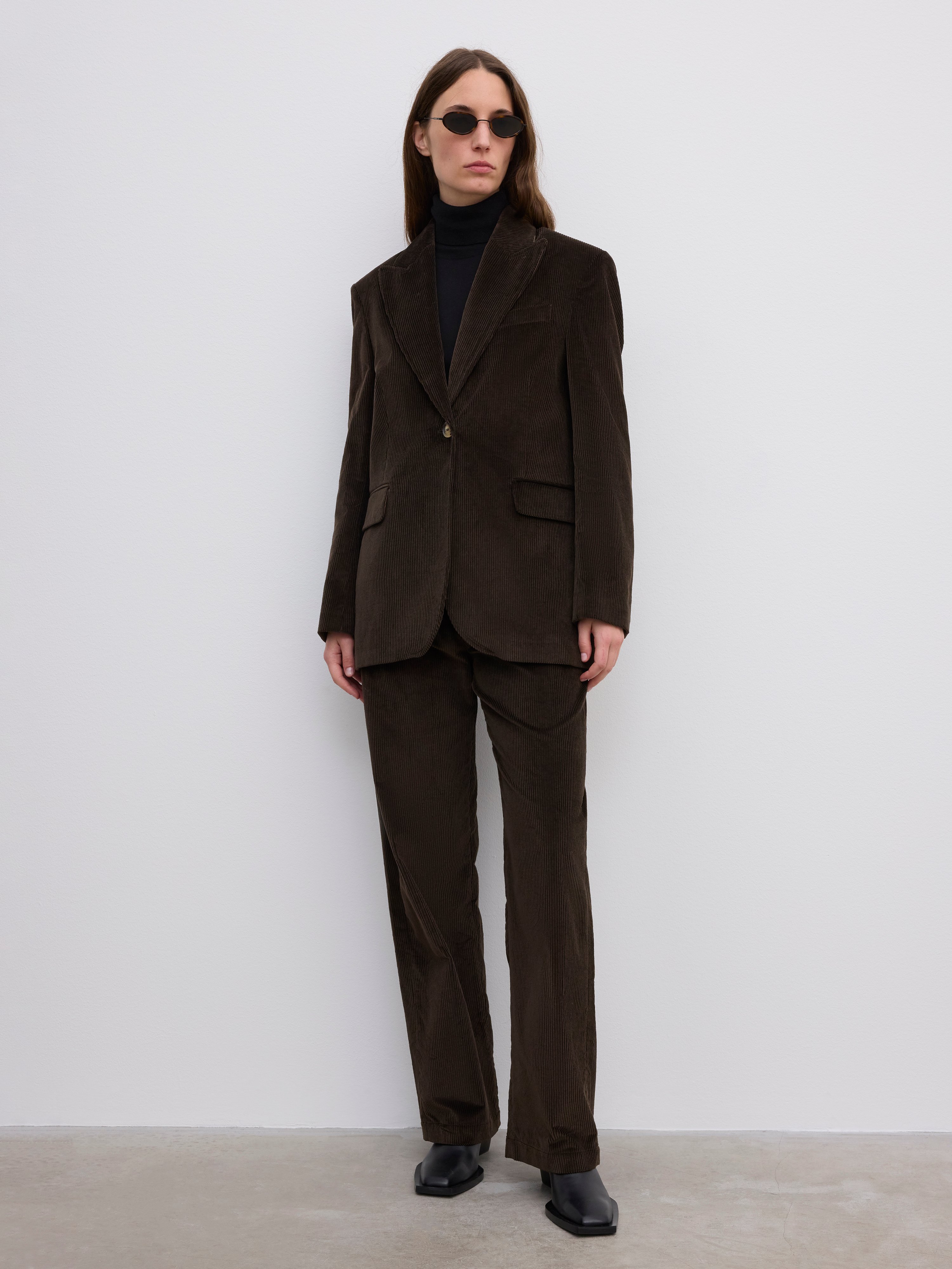 House Of Dagmar Corduroy Blazer In Brown