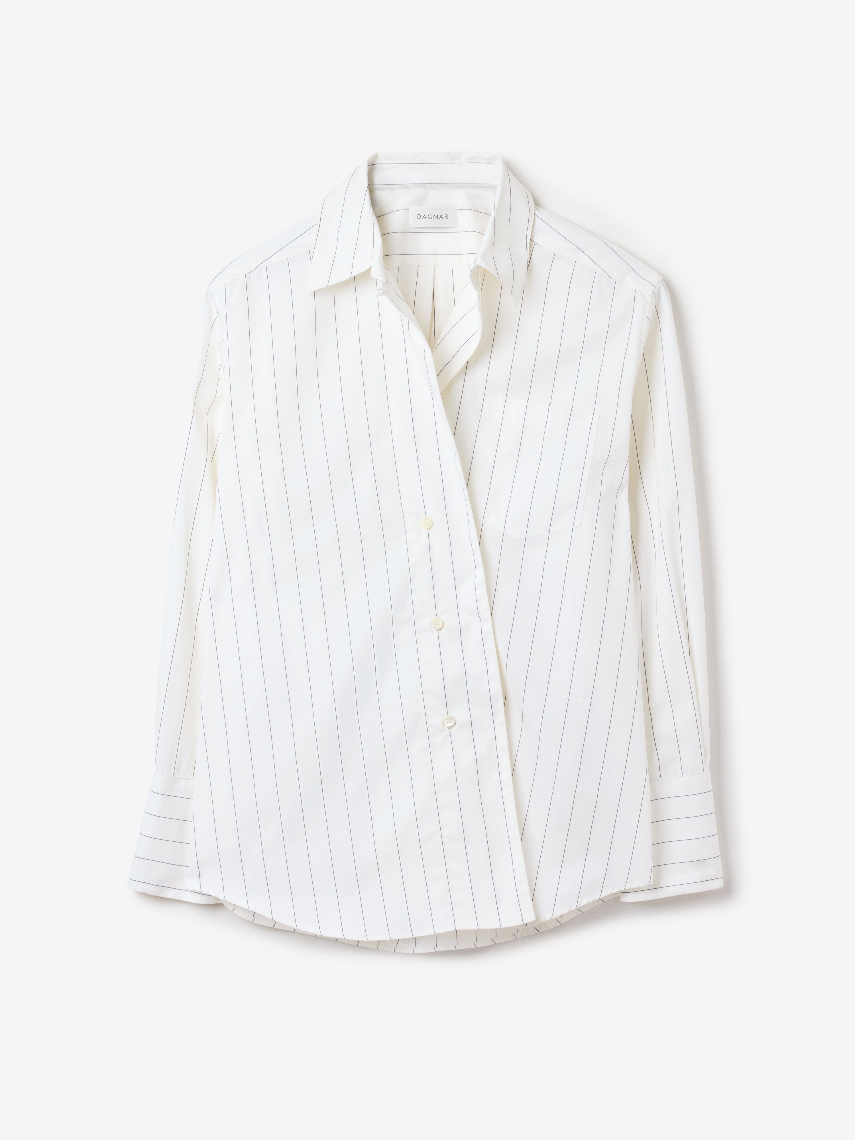 House Of Dagmar Asymmetric Shirt In Multi