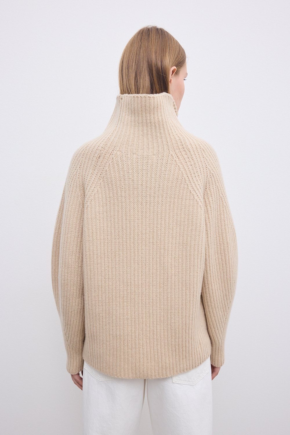 House Of Dagmar Cashmere Turtleneck In Neutral