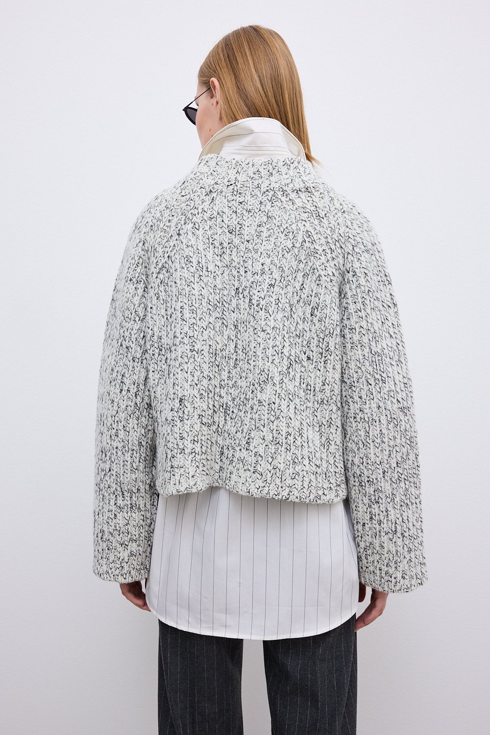 House Of Dagmar Salt & Pepper Knit In Multi