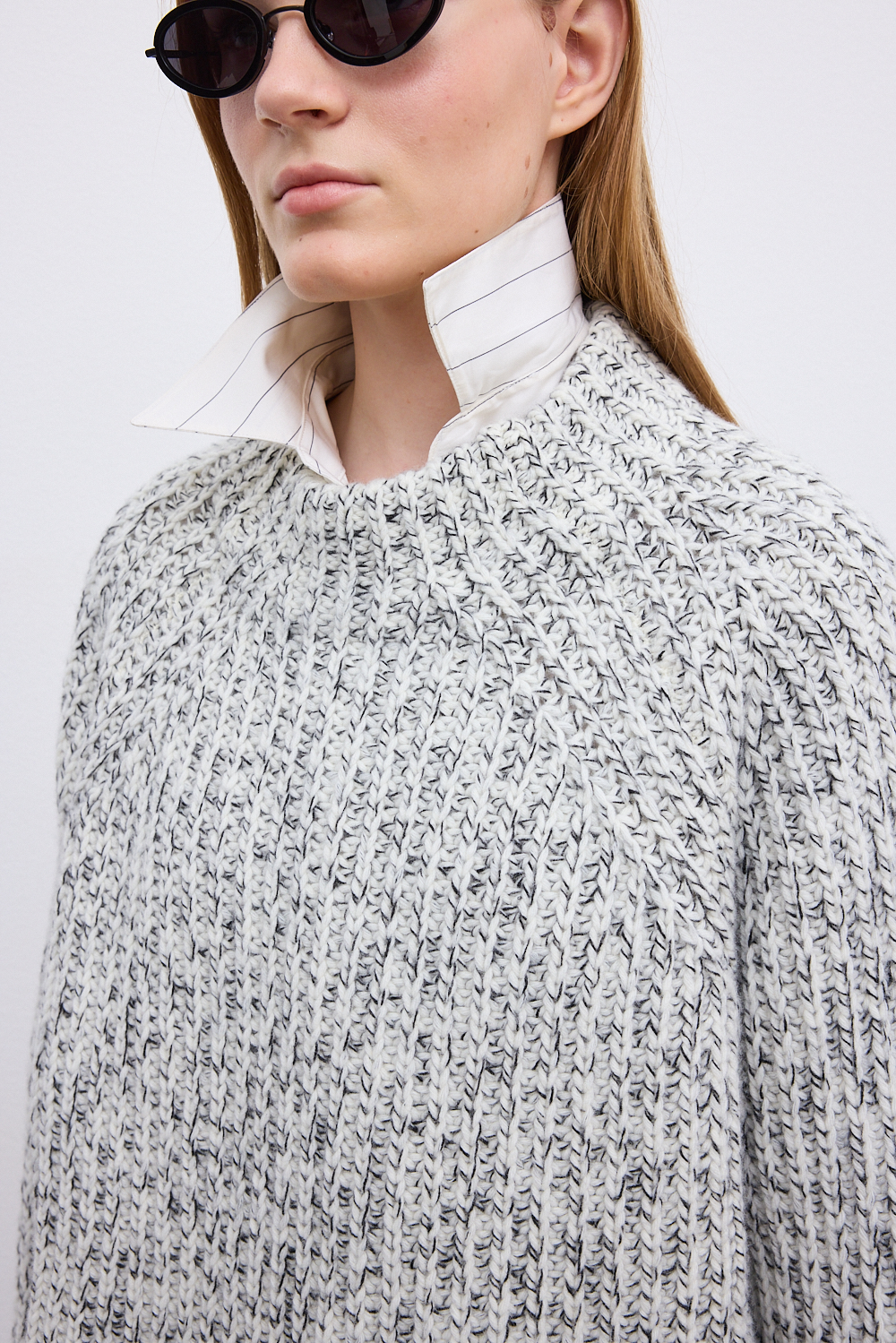 House Of Dagmar Salt & Pepper Knit In Multi