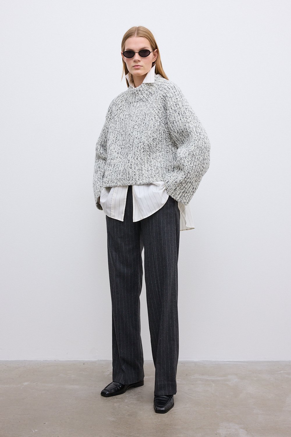 House Of Dagmar Salt & Pepper Knit In Multi