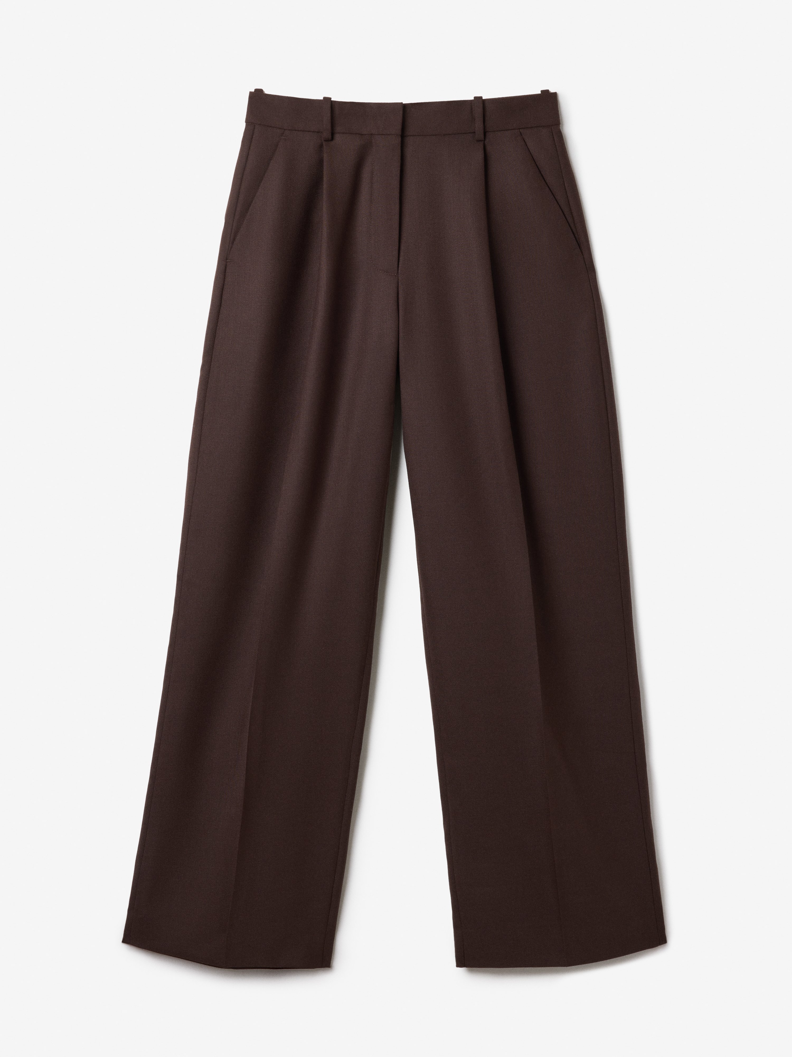 House Of Dagmar Relaxed Suit Trouser In Brown