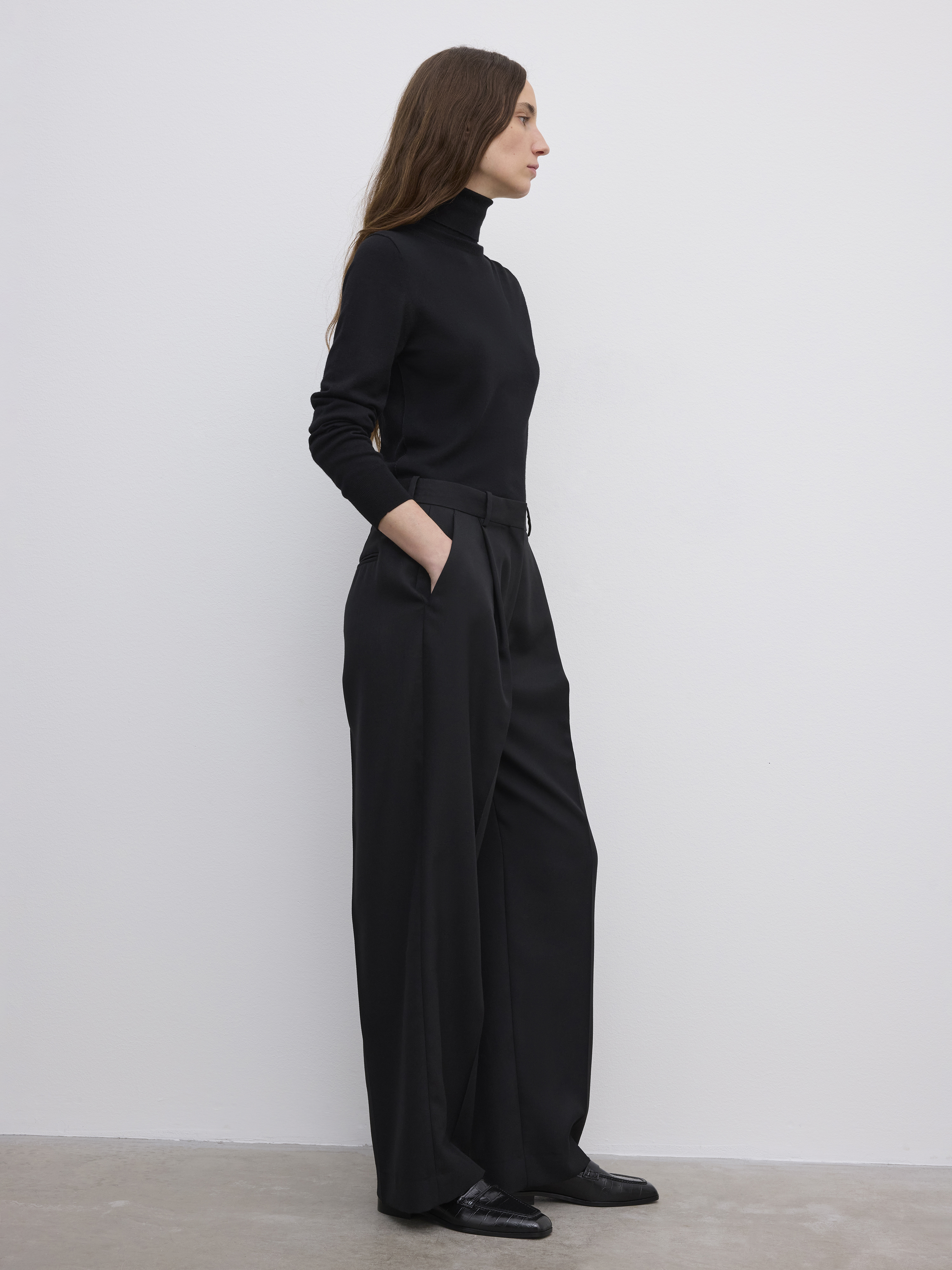 House Of Dagmar Relaxed Suit Trouser In Black
