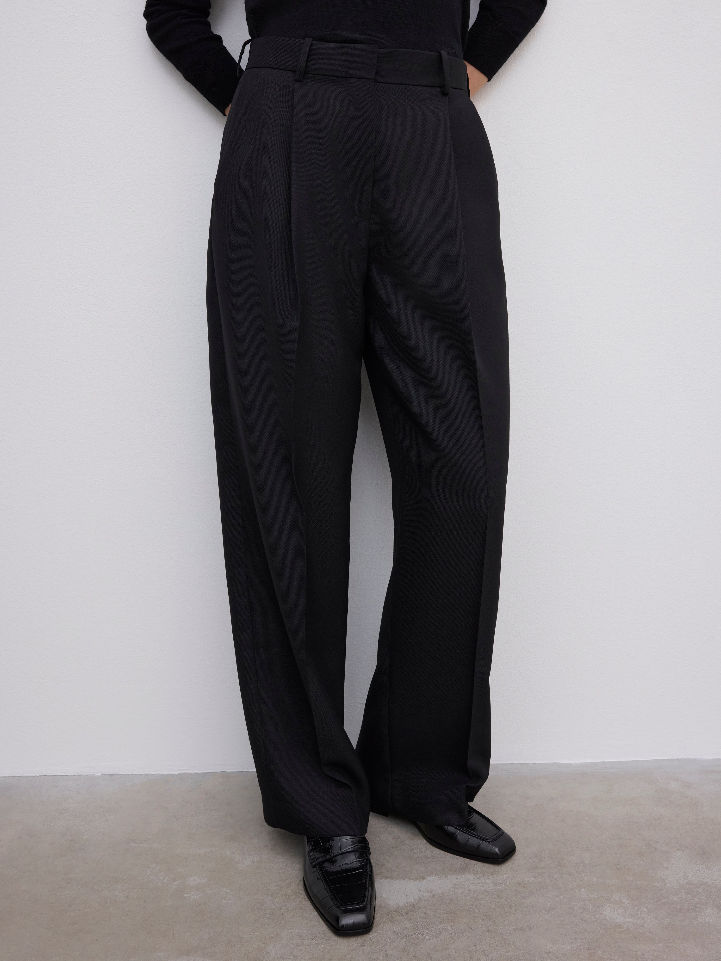 House Of Dagmar Relaxed Suit Trouser In Black
