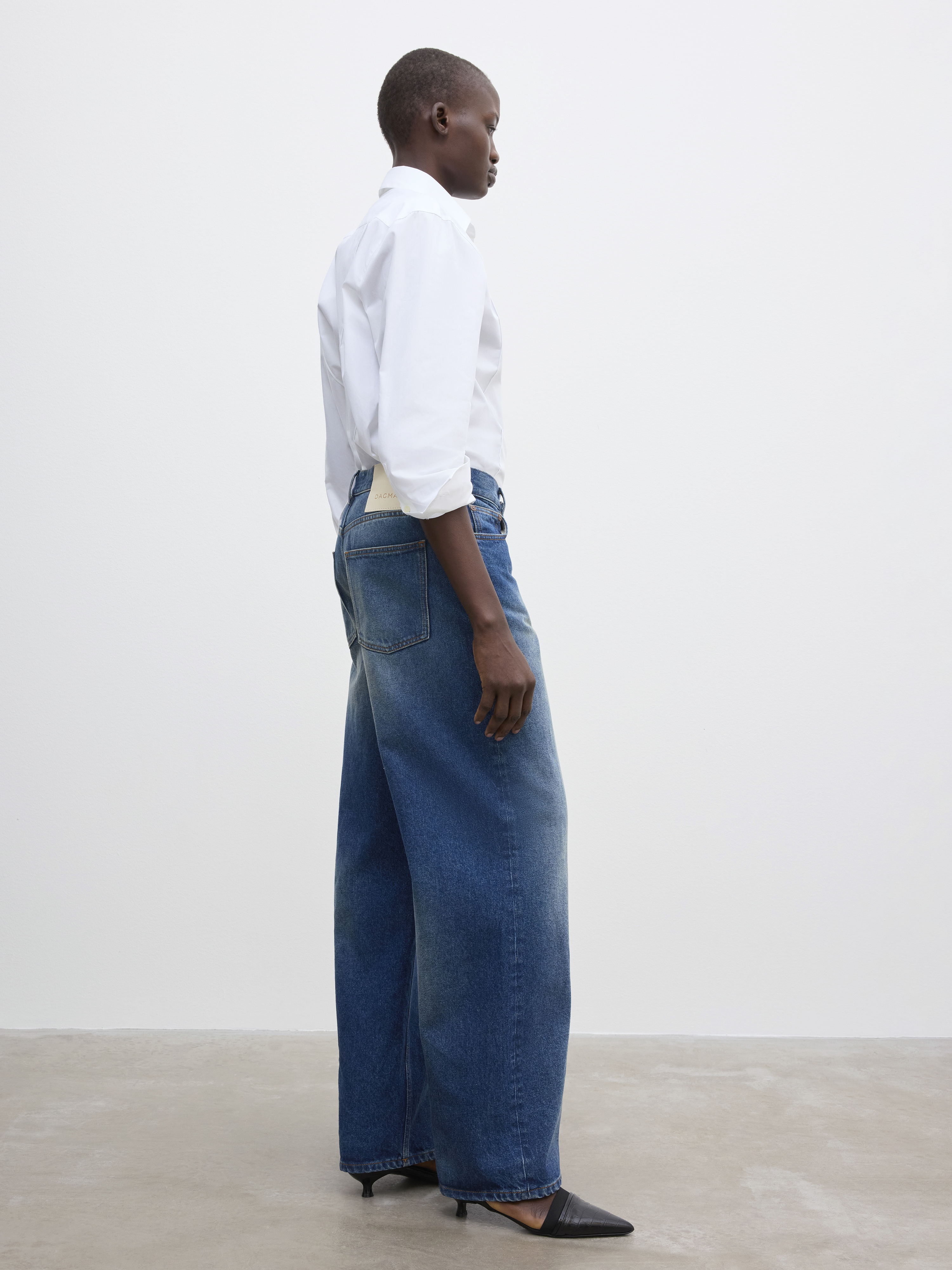 House Of Dagmar Baggy Fit Denim In Blue