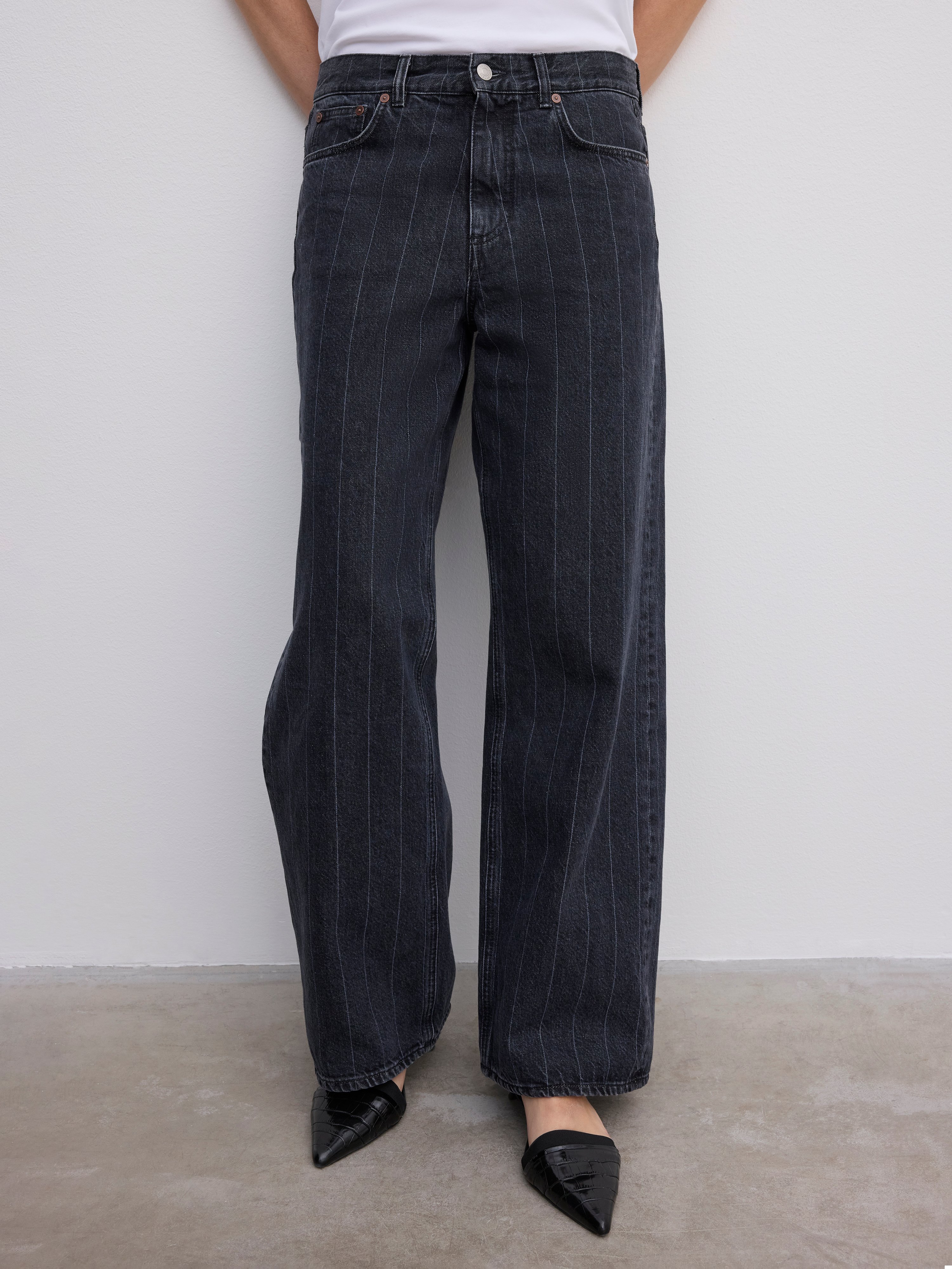 House Of Dagmar Baggy Fit Denim In Multi