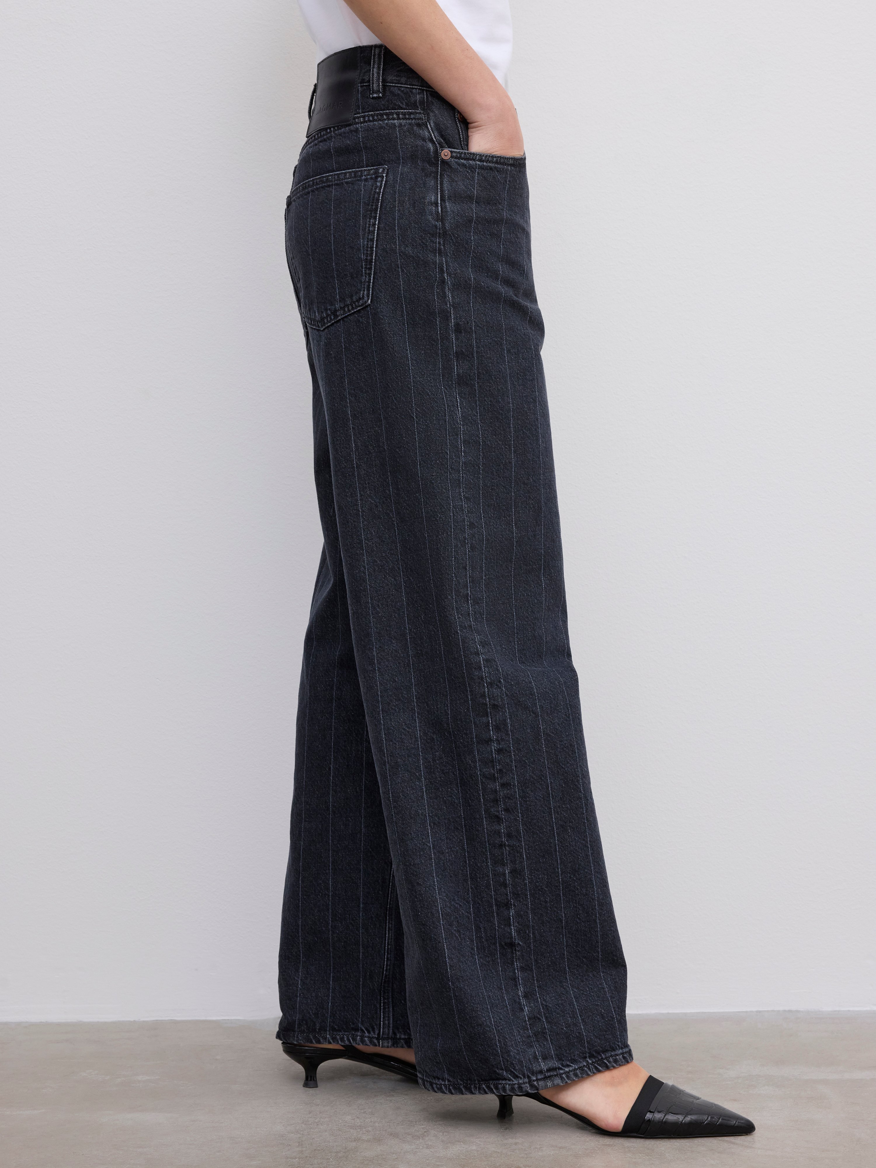 House Of Dagmar Baggy Fit Denim In Multi