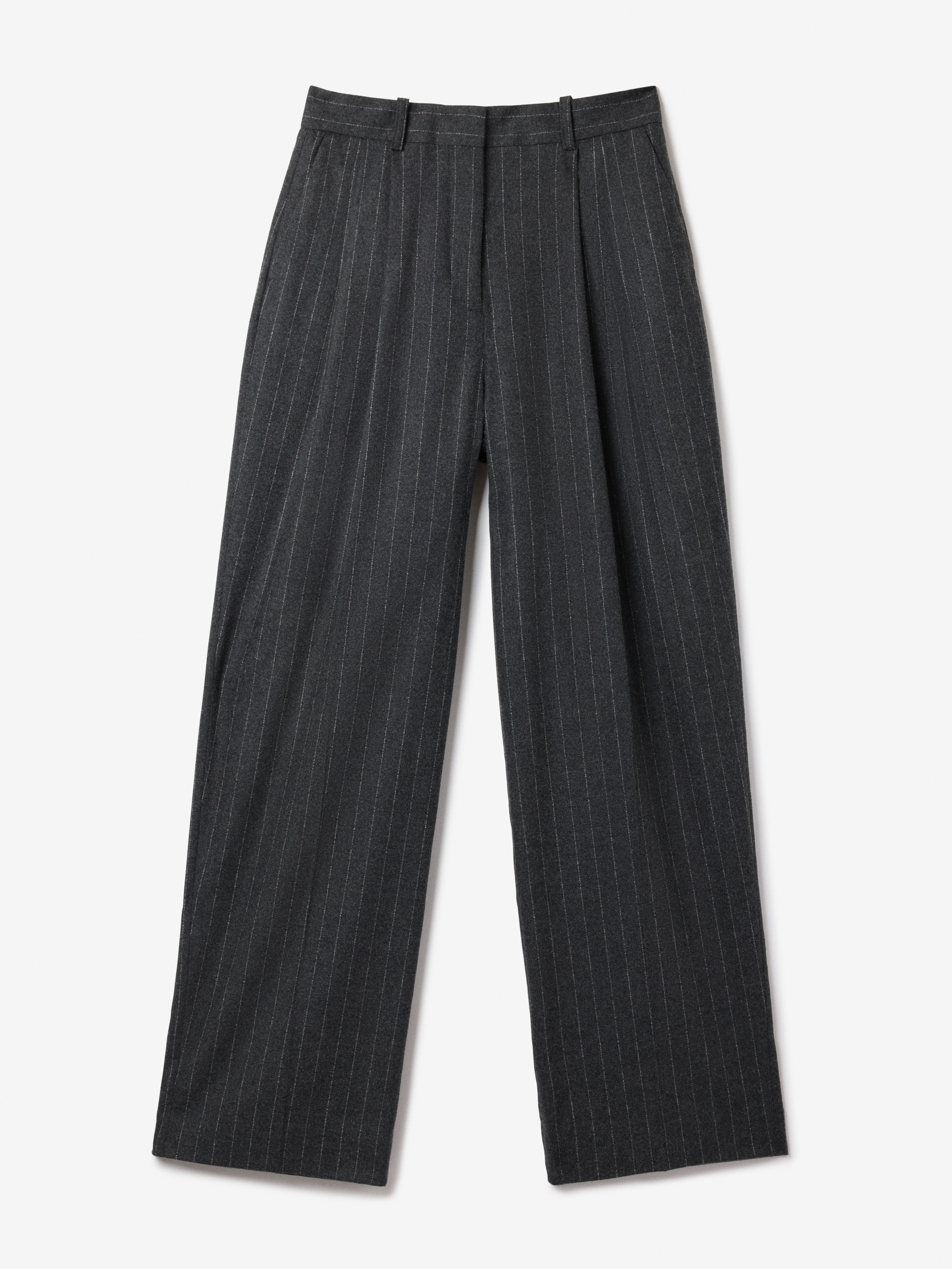 House Of Dagmar Relaxed Suit Trouser Pinstripe In Gray