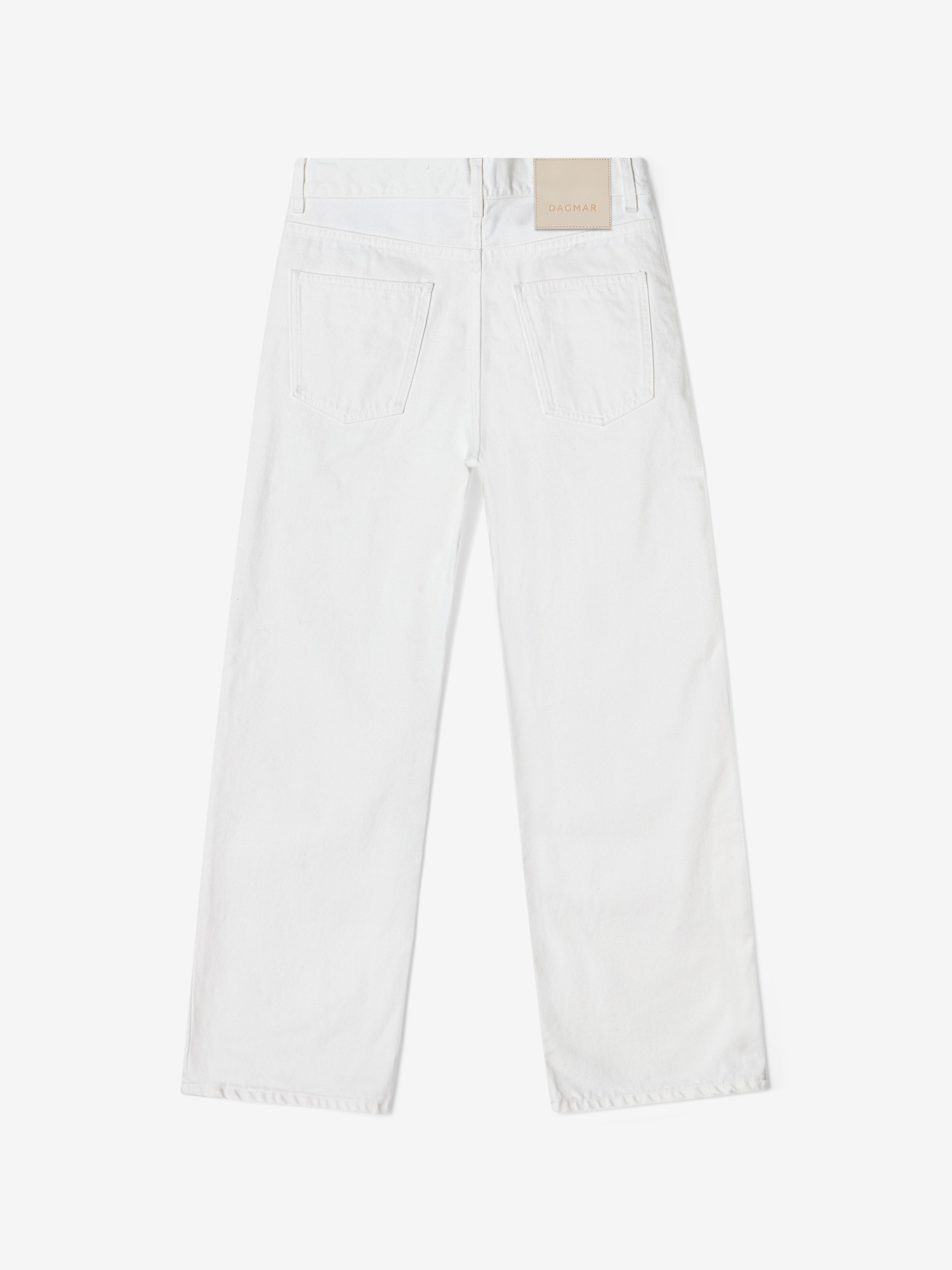 House Of Dagmar Baggy Fit Denim In White