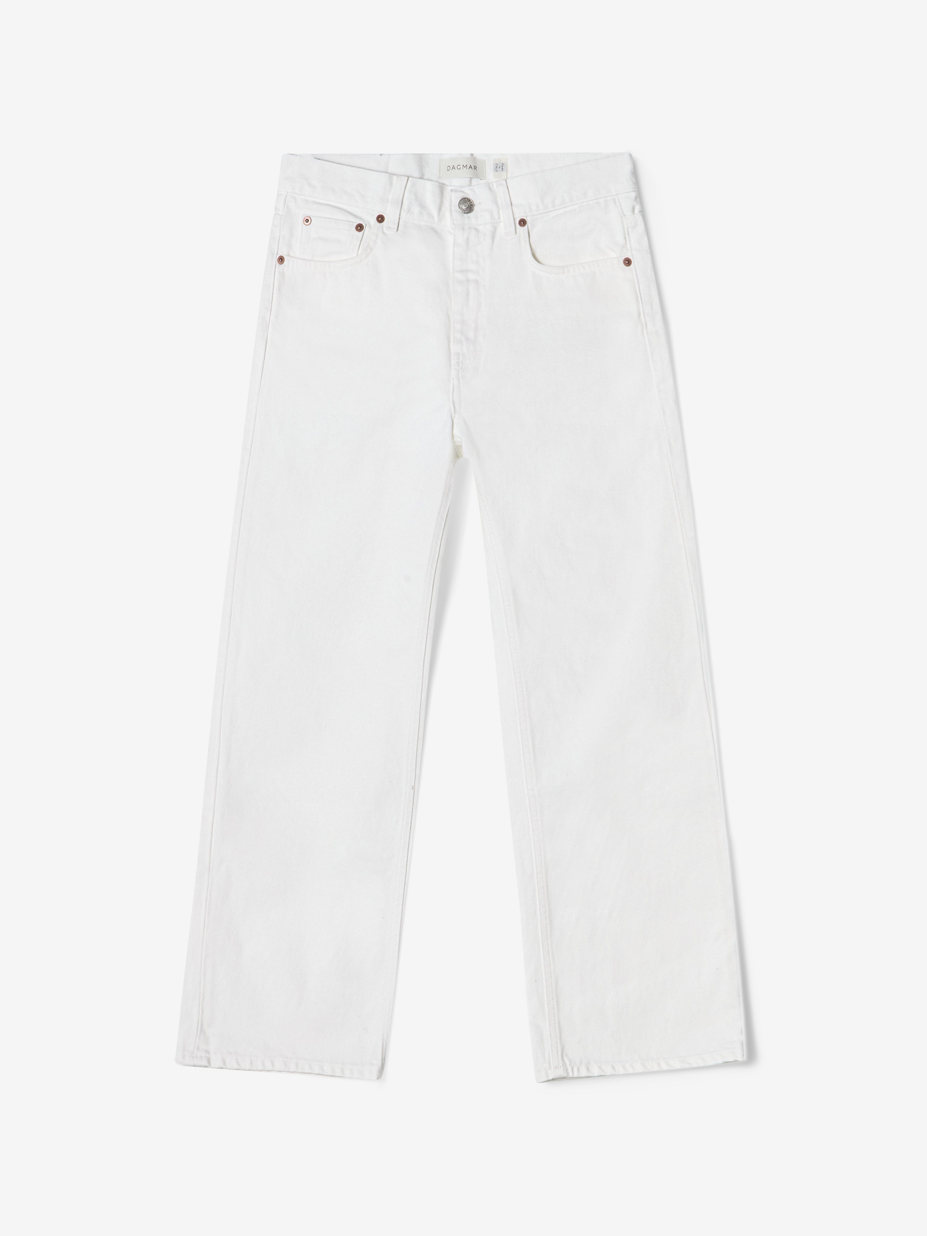 House Of Dagmar Baggy Fit Denim In White
