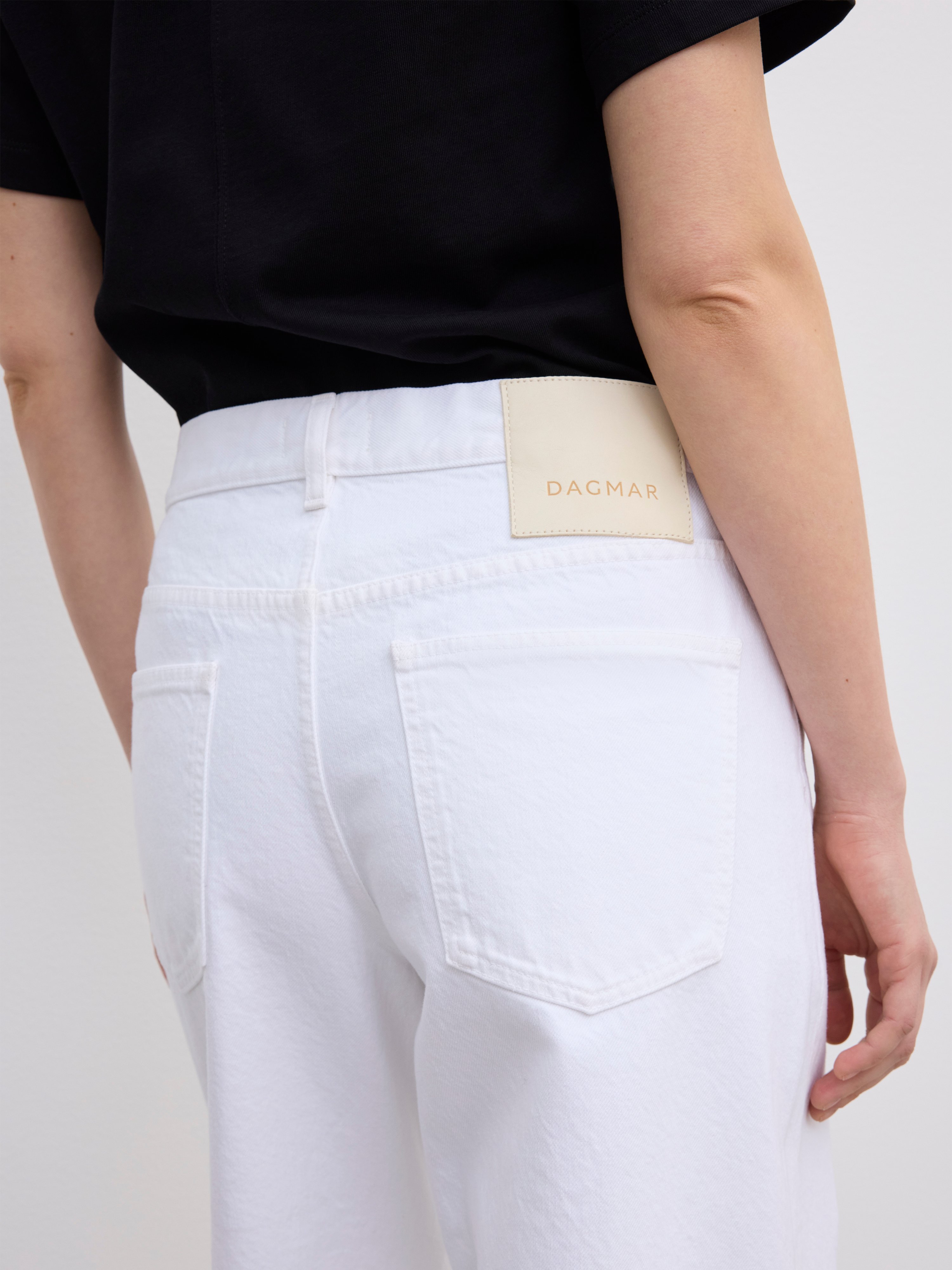 House Of Dagmar Baggy Fit Denim In White