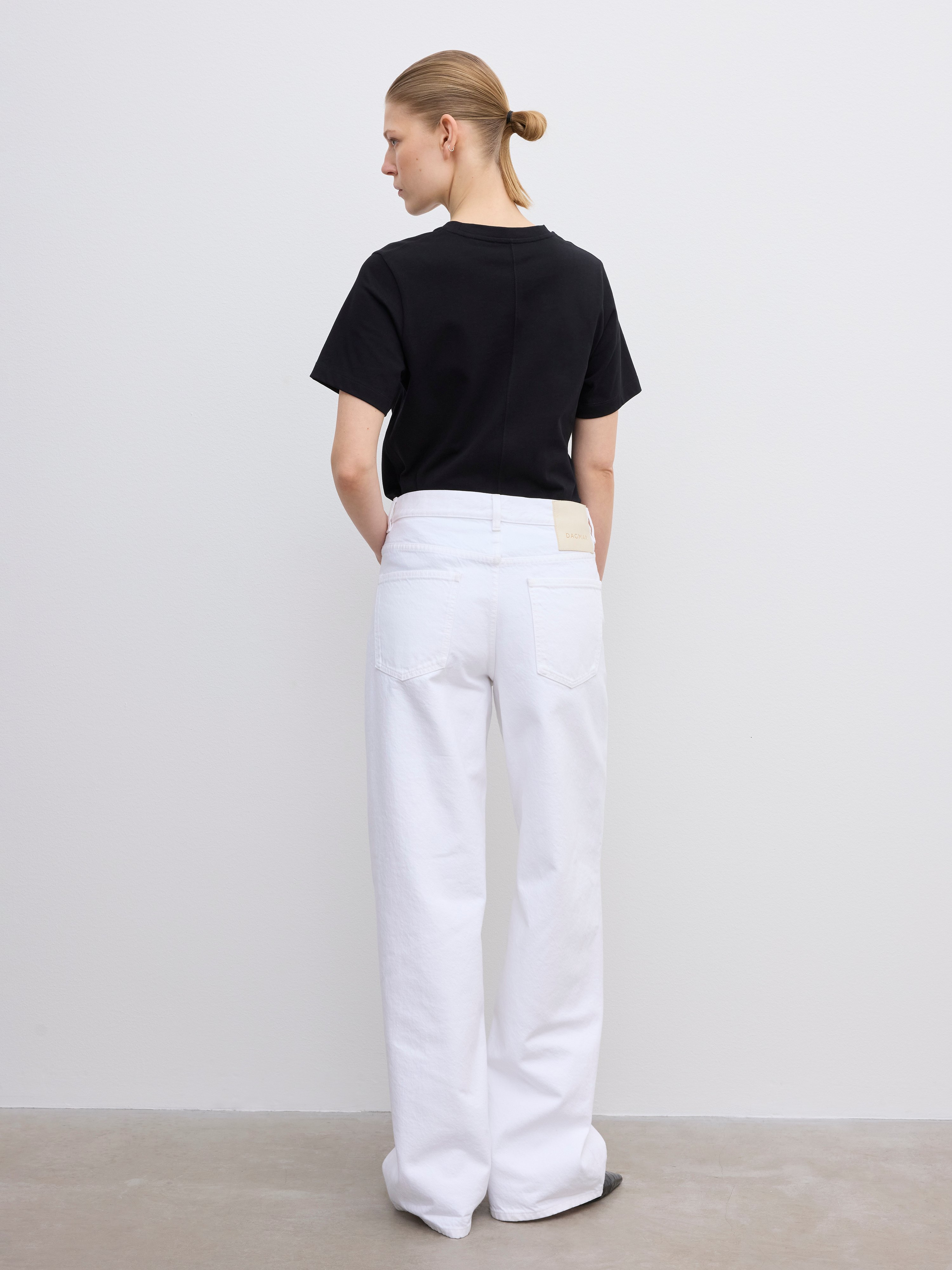 House Of Dagmar Baggy Fit Denim In White