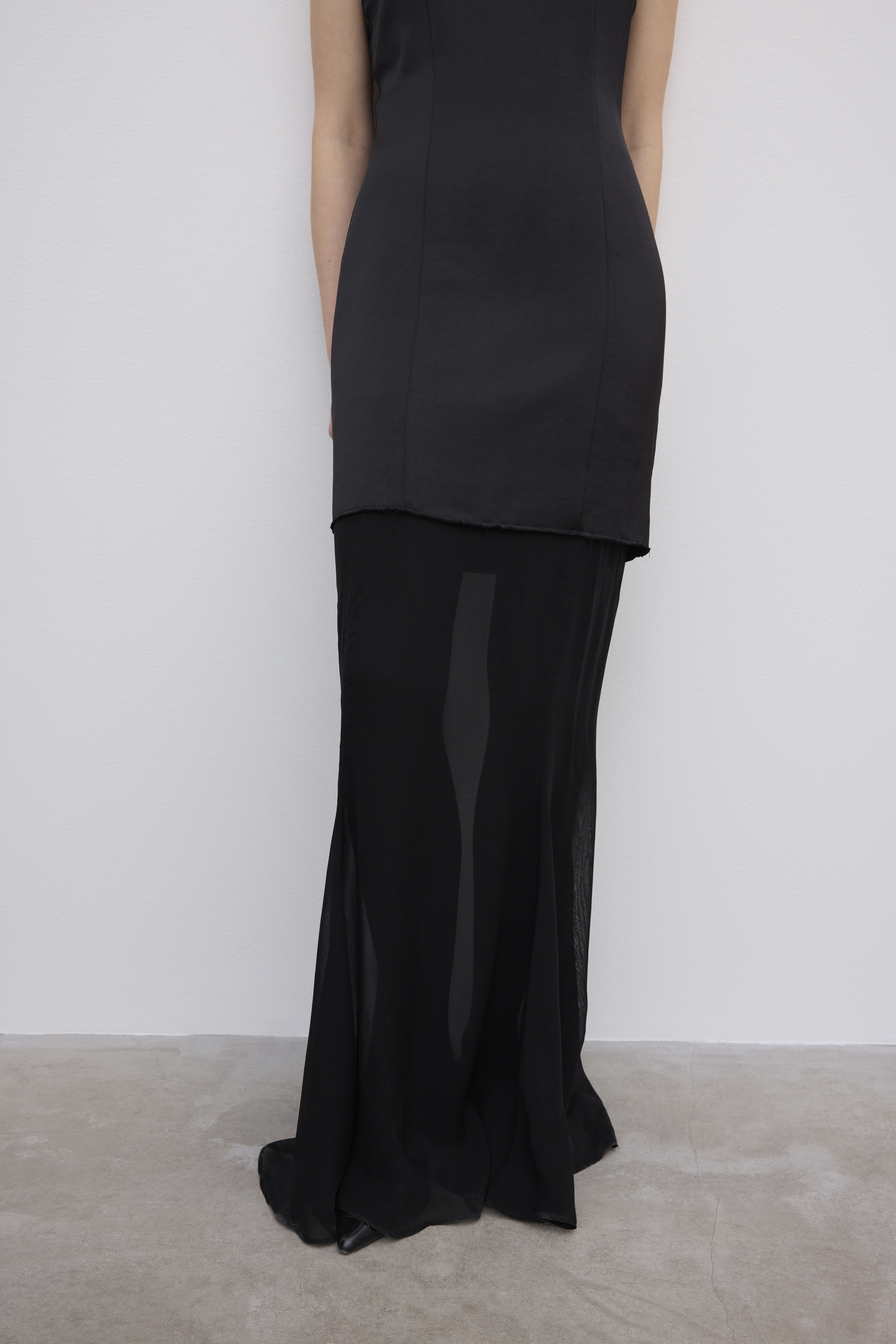 House Of Dagmar Two-layer Maxi Dress In Black