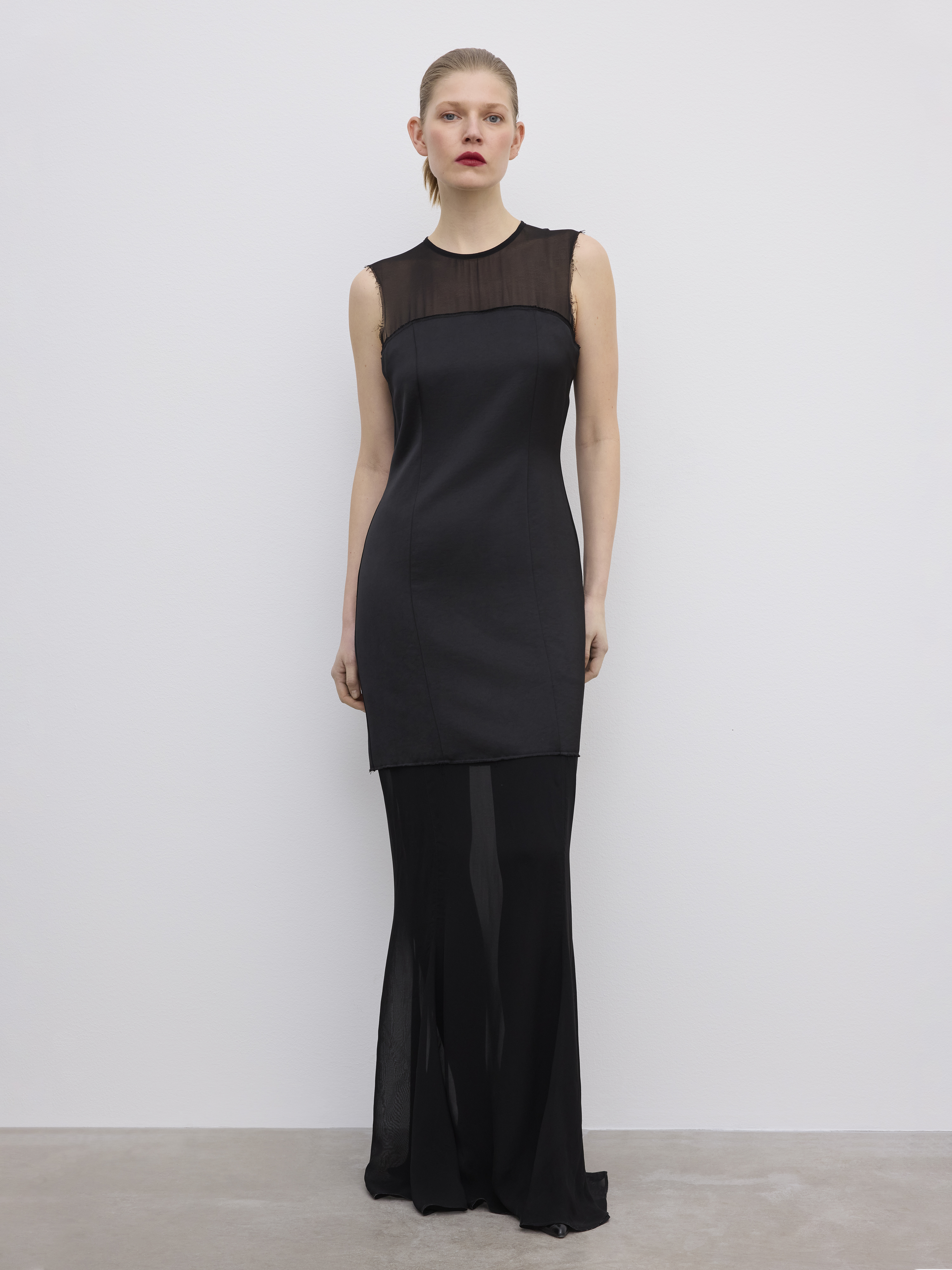 House Of Dagmar Two-layer Maxi Dress In Black