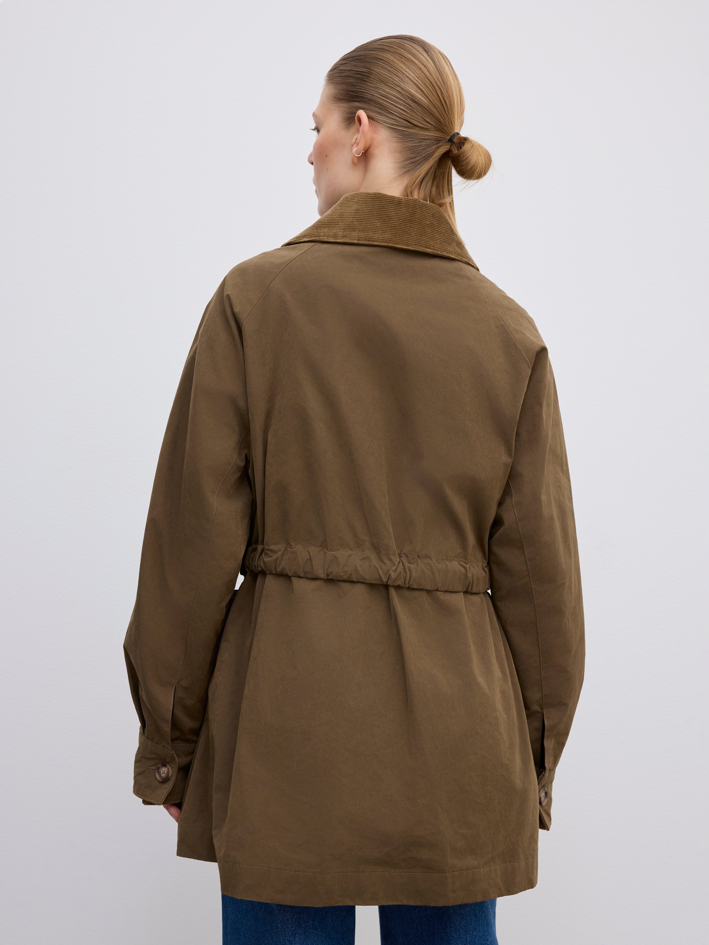 House Of Dagmar Field Cotton Jacket Cardamom Brown In Brown