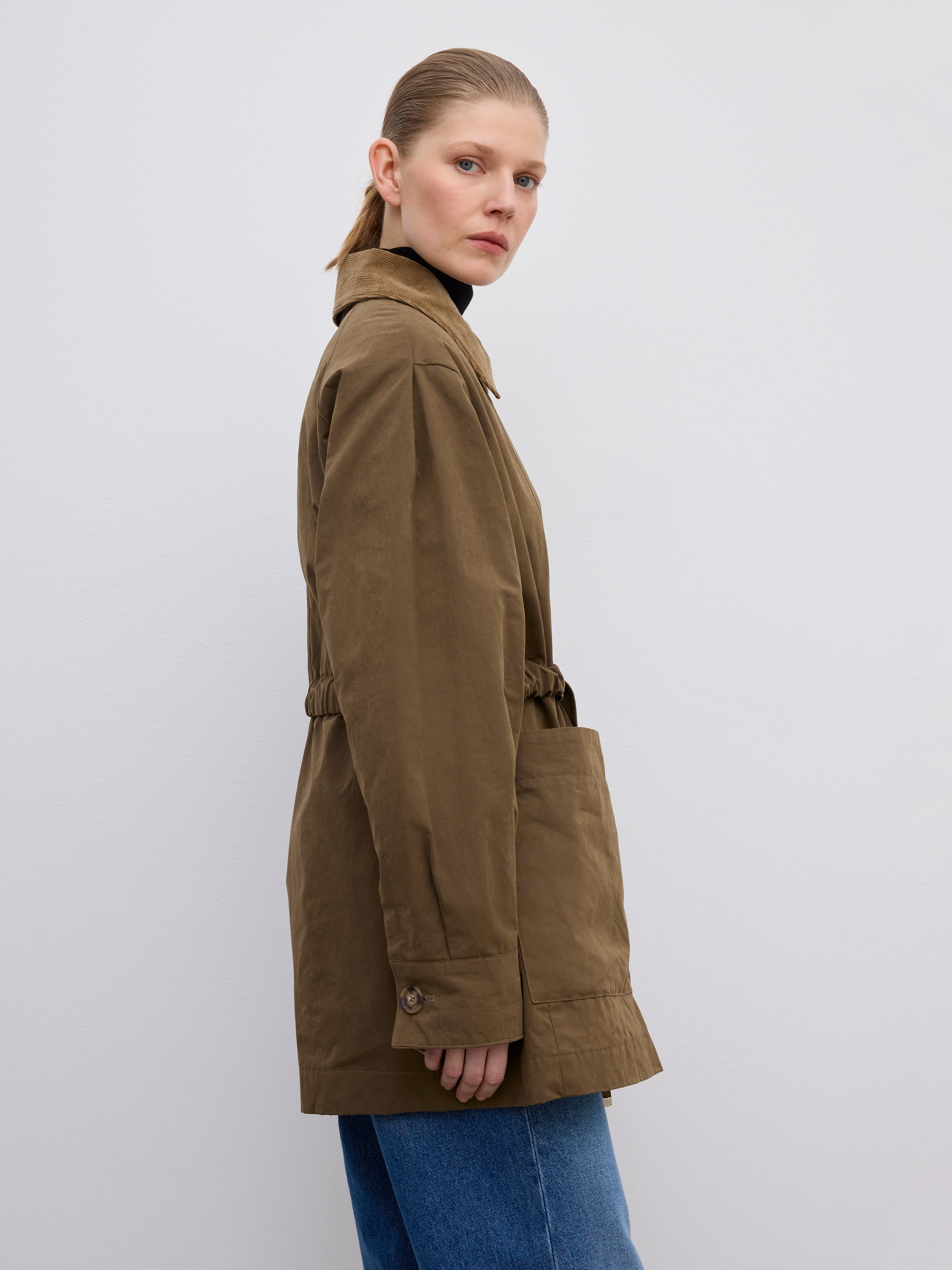 House Of Dagmar Field Cotton Jacket Cardamom Brown In Brown
