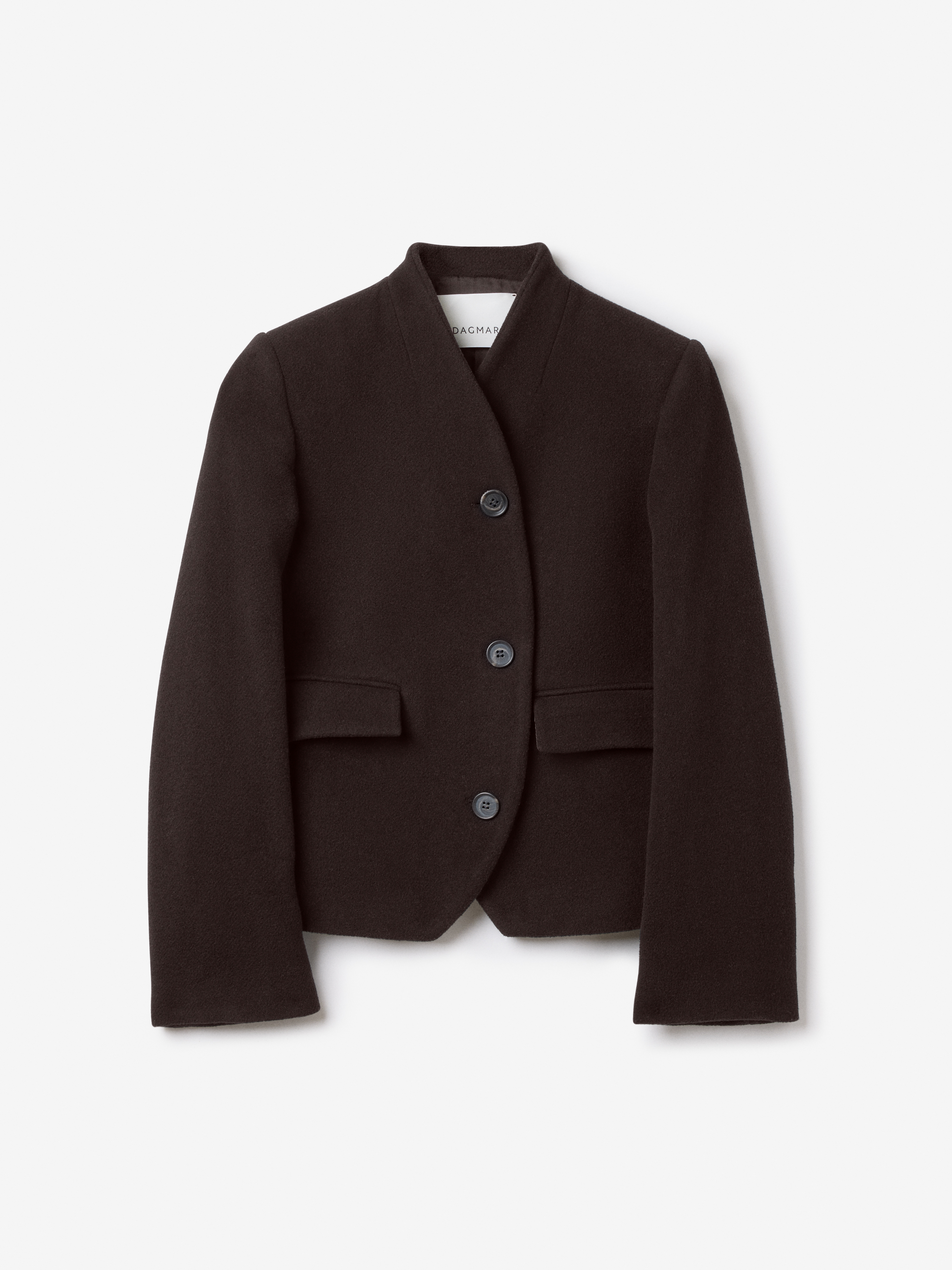 House Of Dagmar Short Curved Jacket In Brown