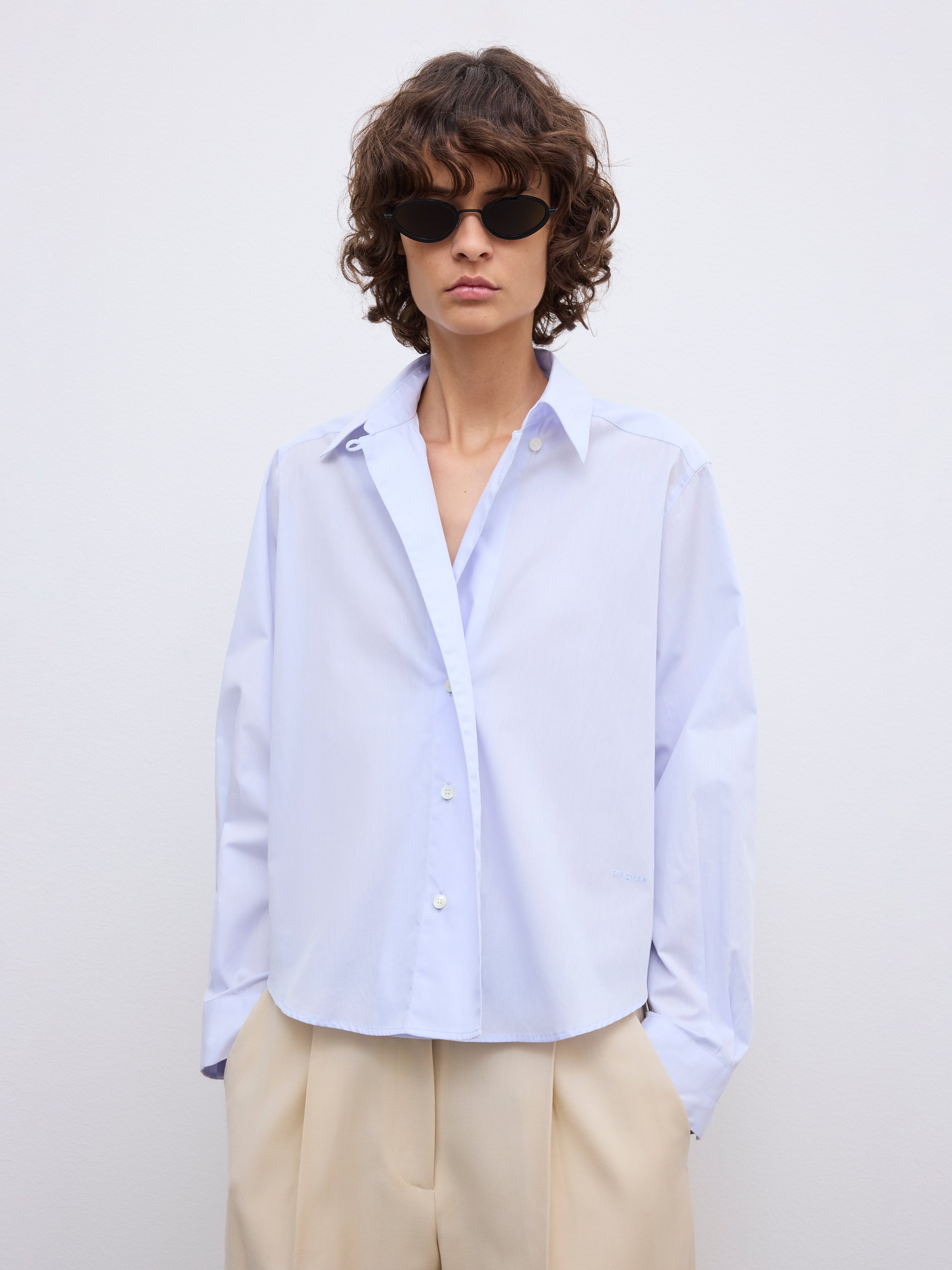 Shop - Asymmetric linen shirt - Official Online Store