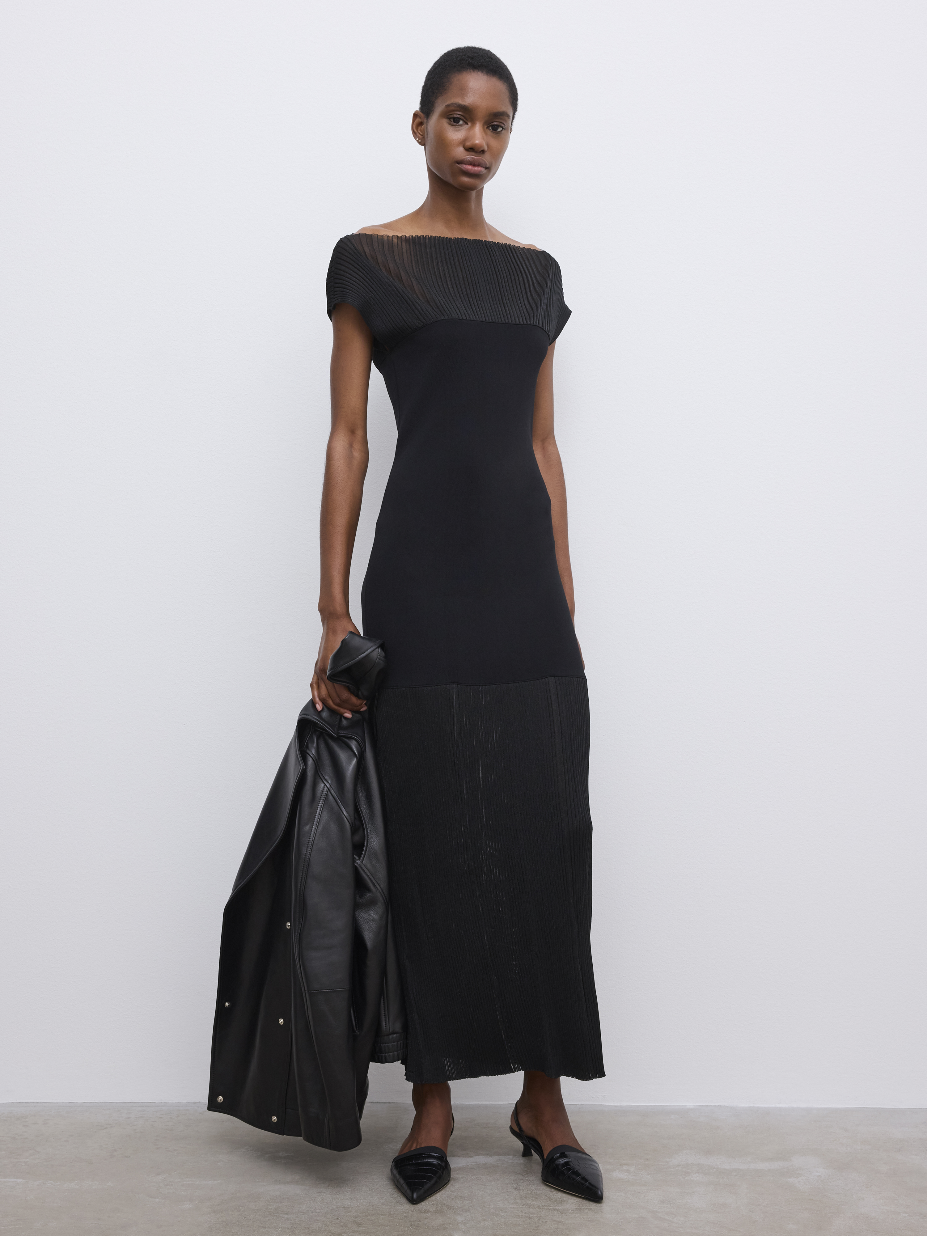 Shop - Contrast Knit dress - Official Online Store