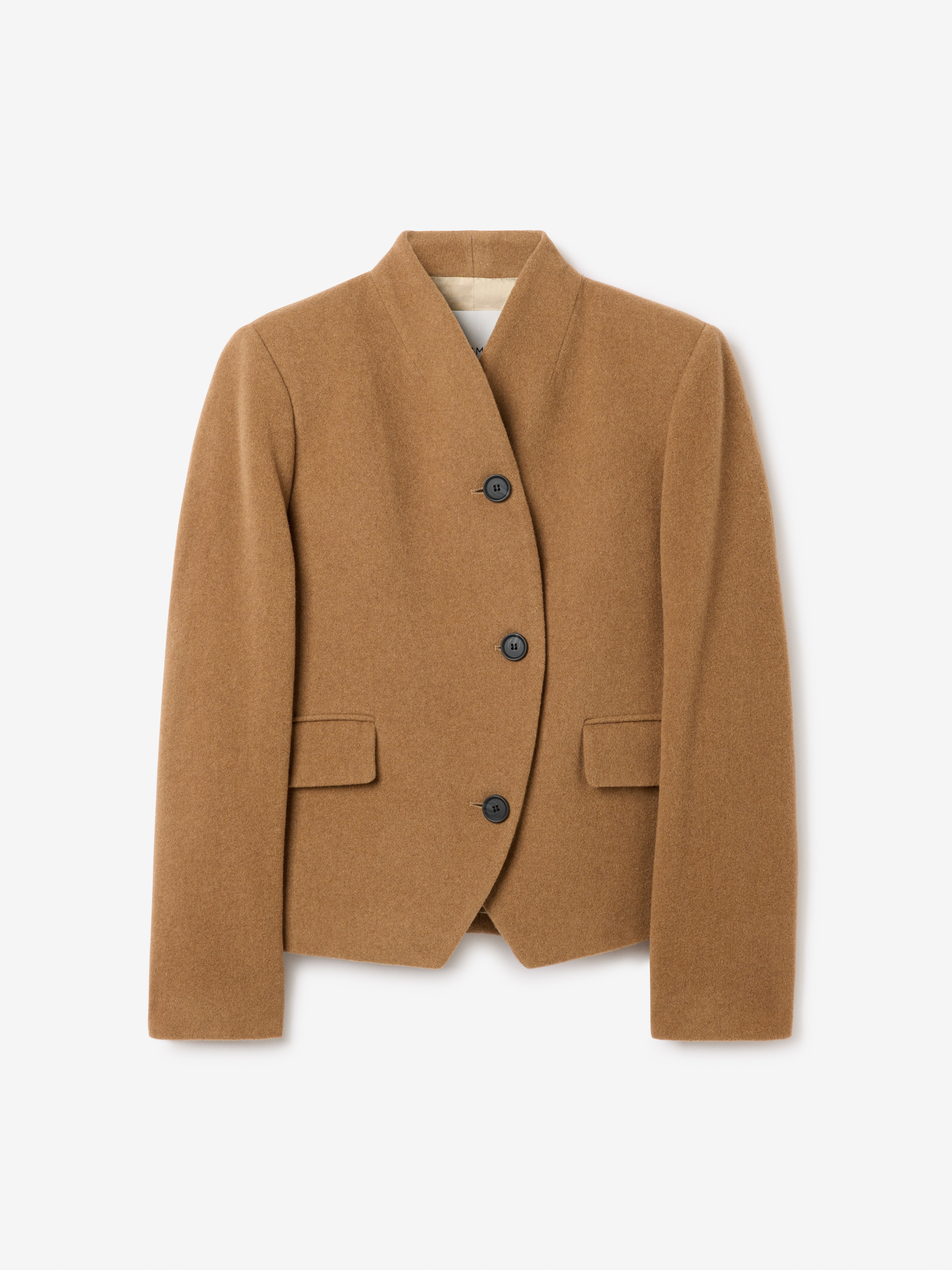 House Of Dagmar Short Curved Jacket In Brown