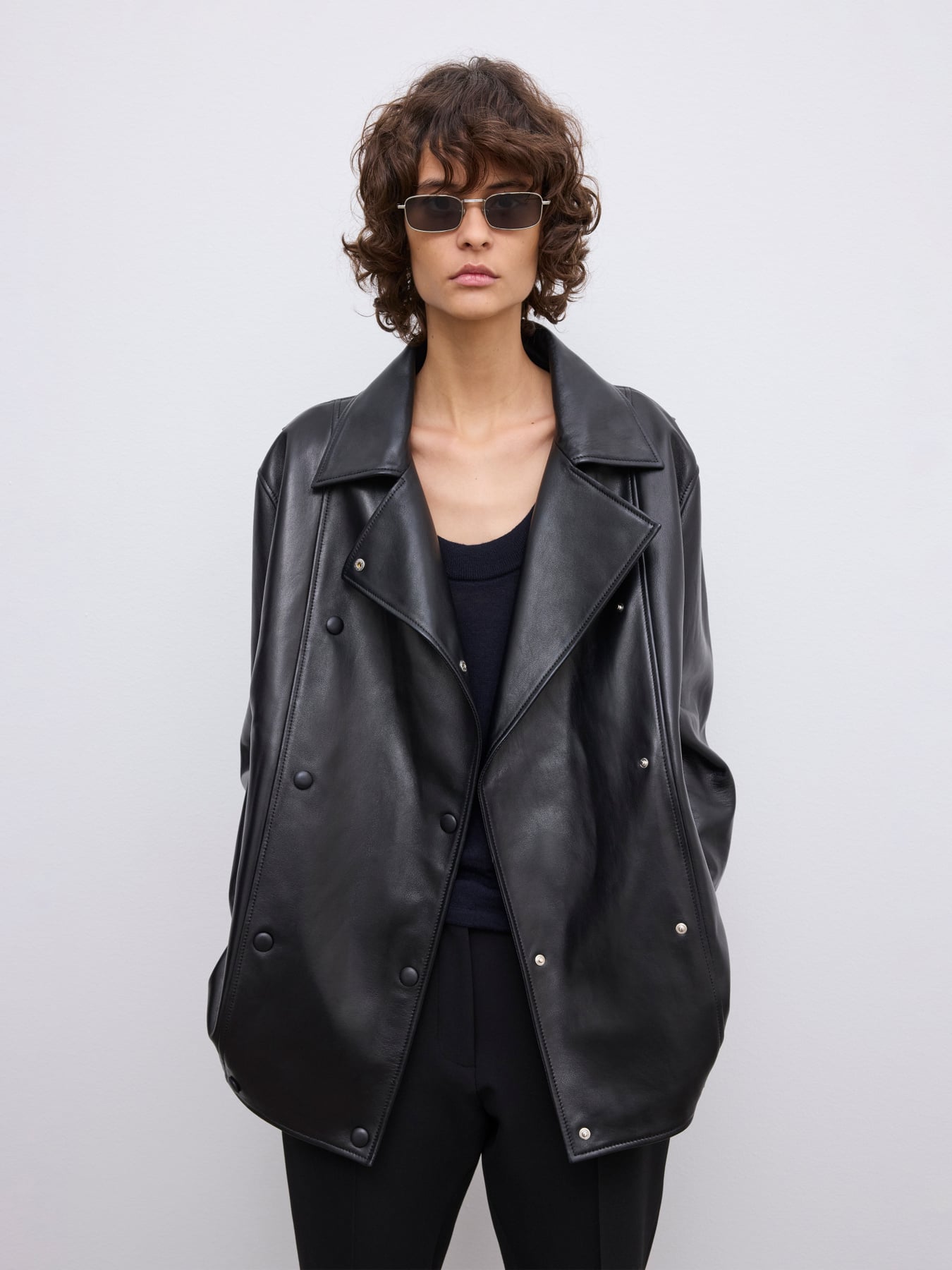 DB Leather jacket | House of Dagmar | Black | Size 36 | 100% Lamb leather