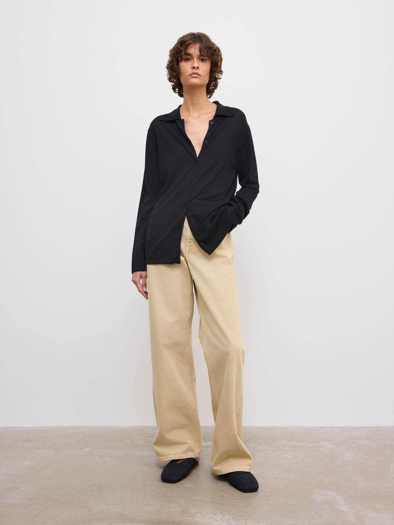 Merino Cardigan | House of Dagmar | Black | Size XXS | 100% Merino wool